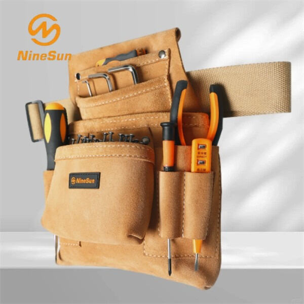 Bleibe auf dem Laufenden bei der Arbeit mit einem Maurerlederwerkzeuggürtel.