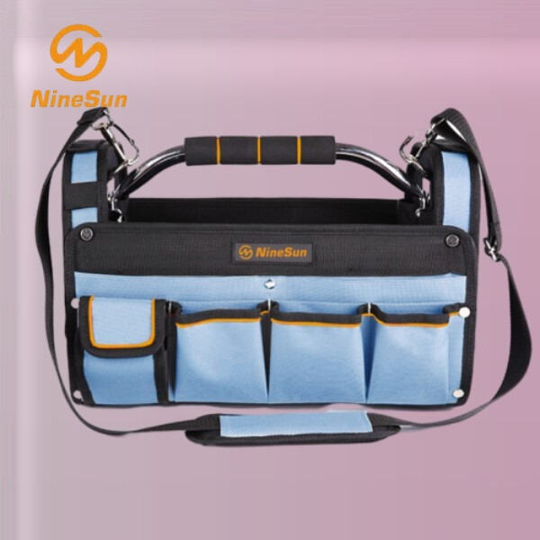 Upgrade your workwear with a sleek and high-quality leather carpenter bag