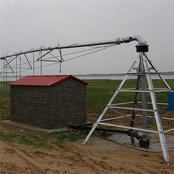 Sustainable farming practices with pivot watering