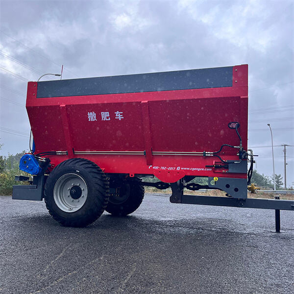 The benefits of using a manure spreader for improving soil quality and crop yields.