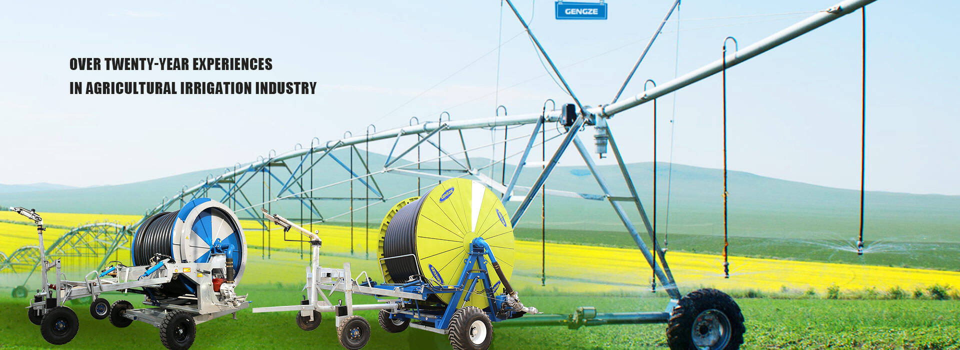 product new metal retractable pressure hose reel rain gun sprinkler irrigation system motor gearbox for agriculture farm iot enabled-1