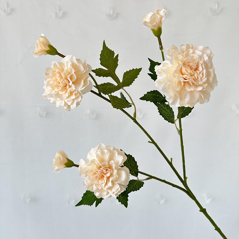 product yu hao lotus peony silk dahlia flower for christmas and graduation three headed design for flower wall backdrop sale-59