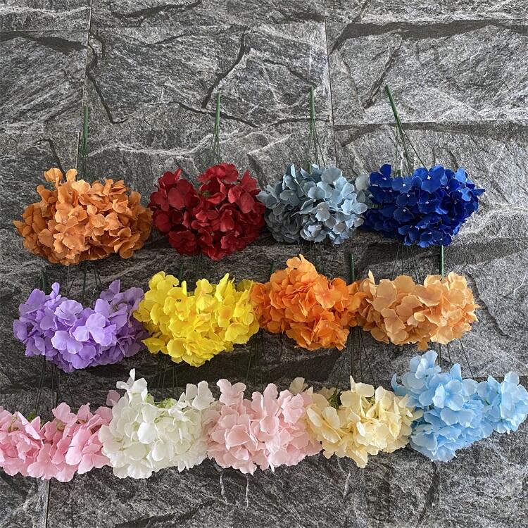 product five headed leafless hydrangeas decoration mariage artificial flowers decorative-54