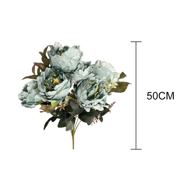 product 11 forks  xiangfei peony cheap wholesale artificial flowers  dekoration-53