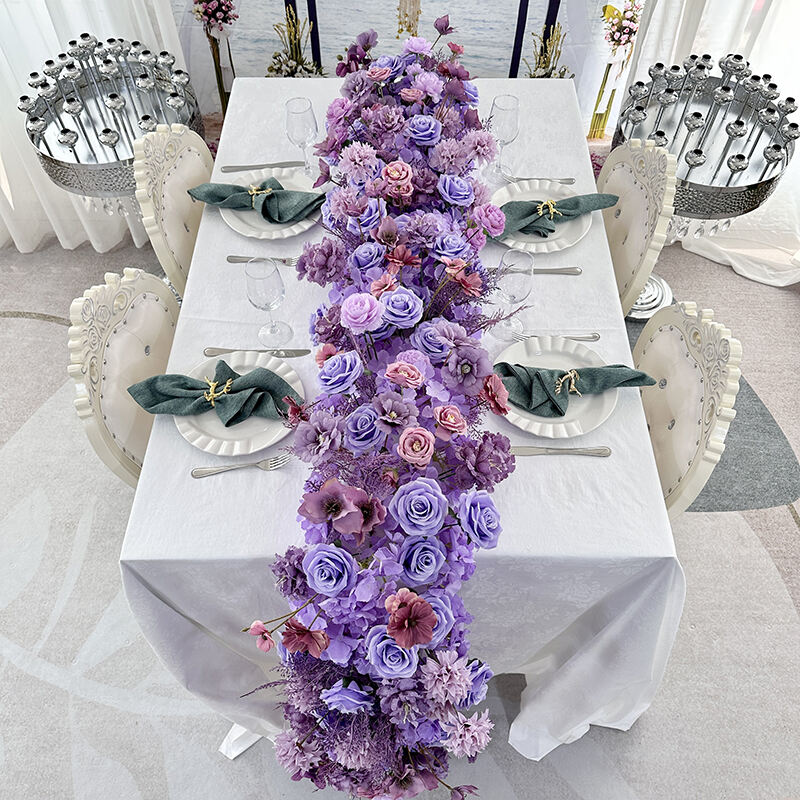 Q207 Hot Sale Wedding Centerpieces Flower ball customizable 40cm/60cm/80cm artificial center piece flower ball Party Home Decor supplier