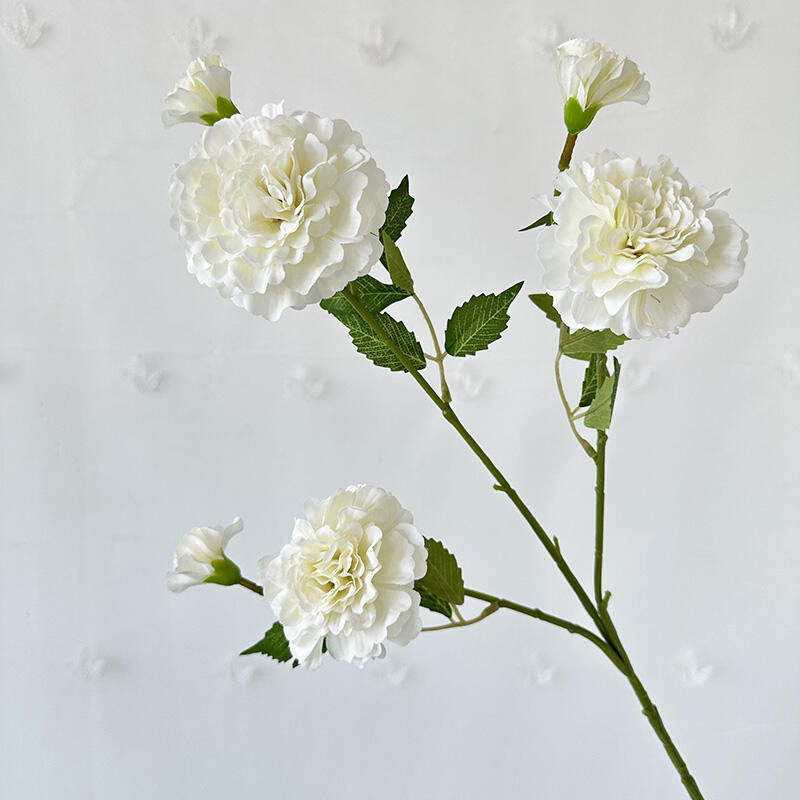 product yu hao lotus peony silk dahlia flower for christmas and graduation three headed design for flower wall backdrop sale-52