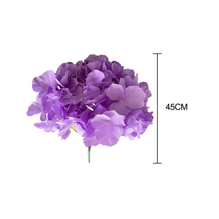 product five headed leafless hydrangeas decoration mariage artificial flowers decorative-53