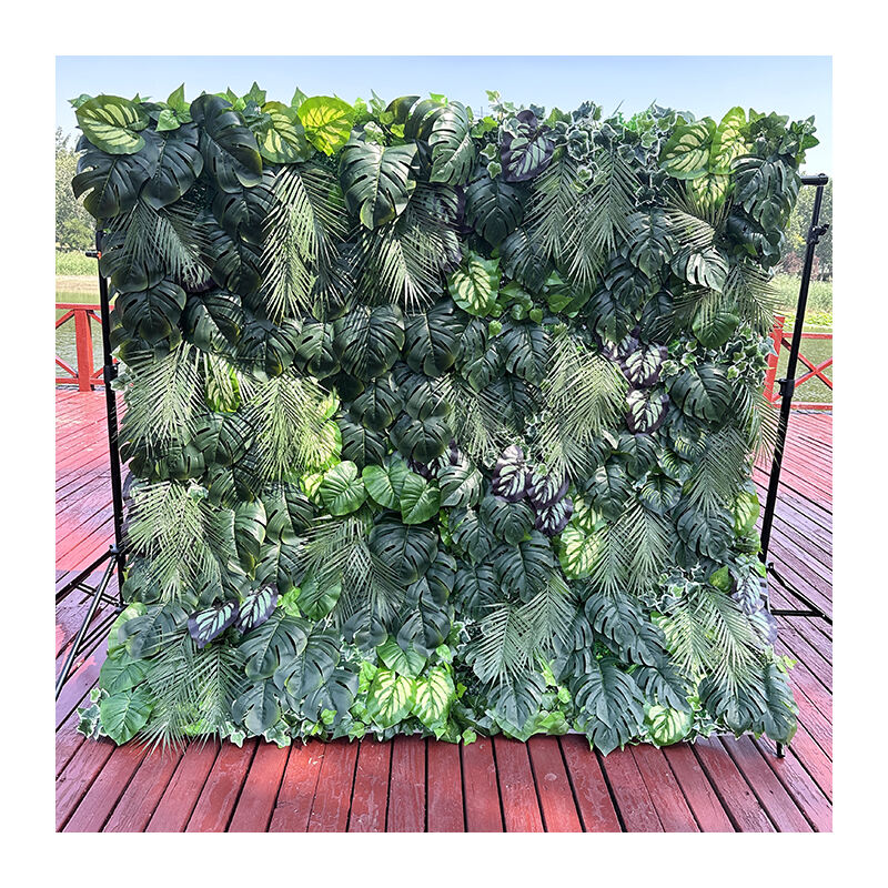 MYQ12 Artificial Grass Wall Panels Plastic Greenery Plant Wall Grass Artificial Grass Wall Backdrop For Home Restaurant Indoor D manufacture