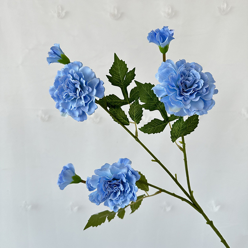 product yu hao lotus peony silk dahlia flower for christmas and graduation three headed design for flower wall backdrop sale-57