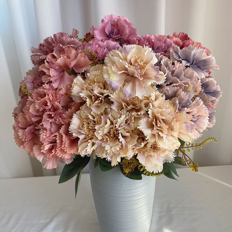 product cheap wholesale artificial flowers seven head nora carnation artifical flowers decorative-62