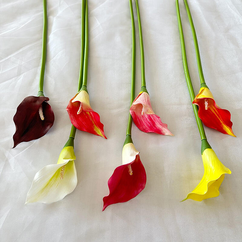 product yuyao single small calla lily multicolor modern style single flower for wall table christmas garden decor wholesale-52