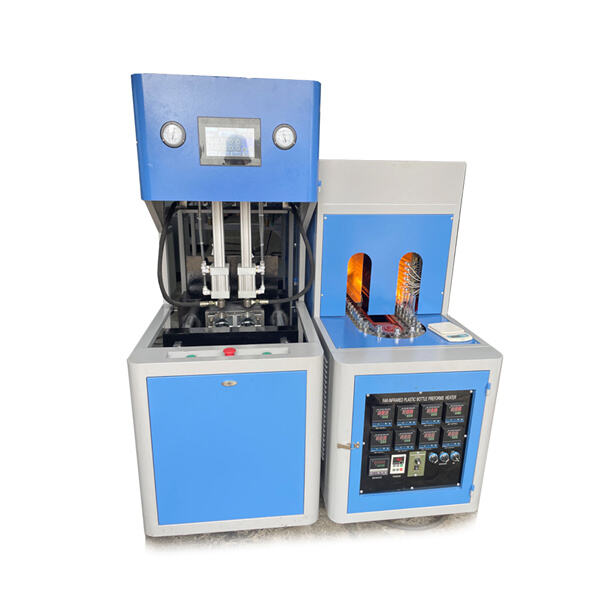 Increase productivity and reduce labor costs with the automated features of the Water Bottle Blow Moulding Machine.