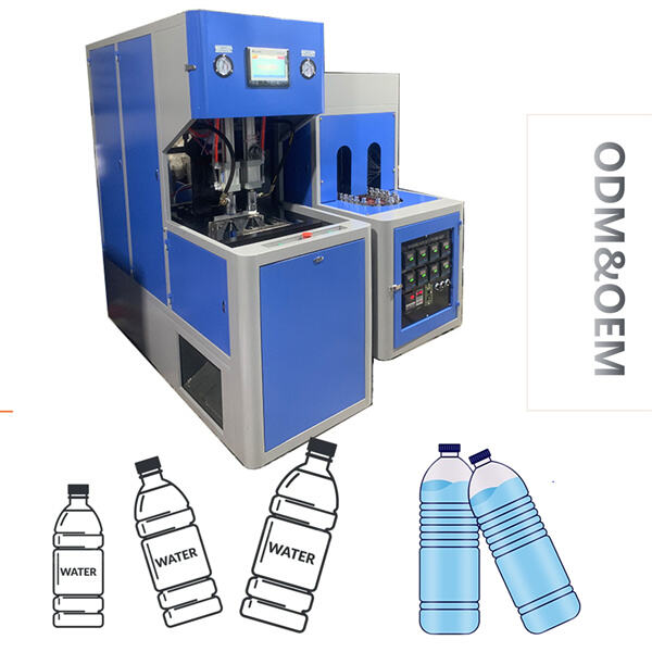 Creating sustainable plastic water bottles with modern machinery