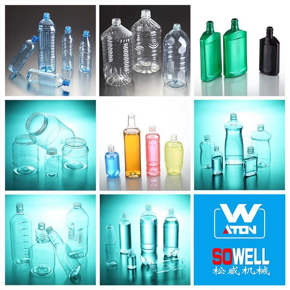 WATON good quality semi-automatic 2-cavity pet plastic water bottle blowing machine price supplier