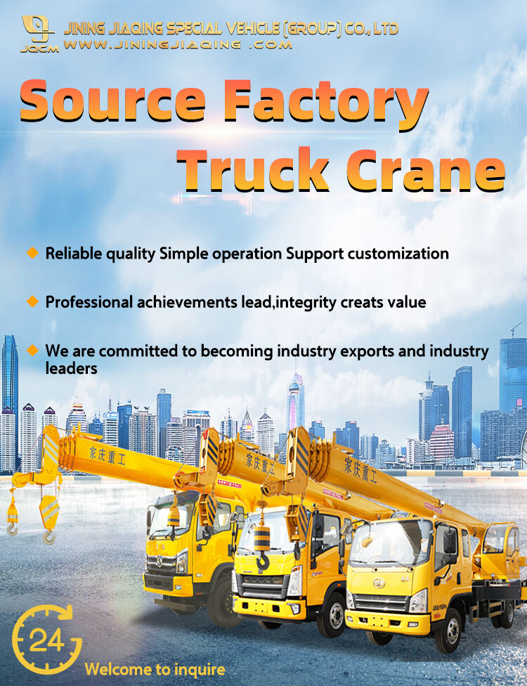 product jqcm china truck mounted crane manufacturers truck crane juguete used 5 ton car crane for construction work-129