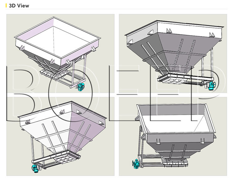 High Capacity Carbon Steel Sludge Storage Hopper Equipment for Municipal Waste Water Treatment Plant supplier