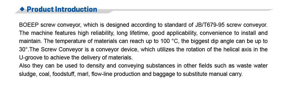 flexible auger screw conveyor