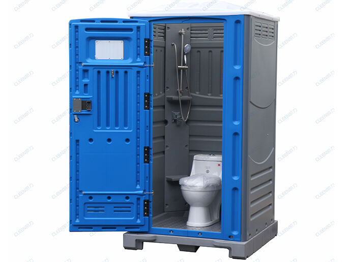 Model HDC — Double skin HDPE plastic portable toilet & shower combo