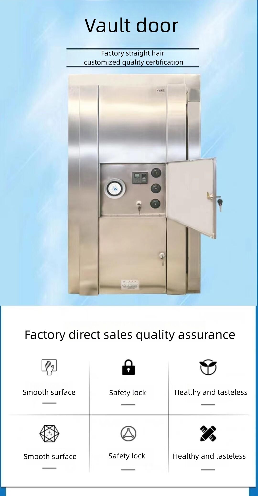 Custom luxury anti-theft vault door security premium protection vault doors estate vault doors factory