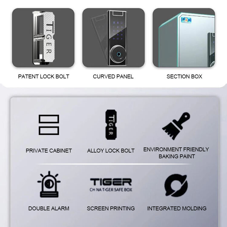 product bedroom closet safety fingerprint safe box fingerprint lock safe-3