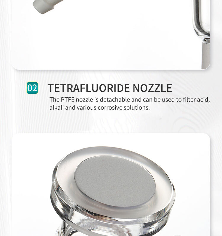 product solvent filtration apparatus glass sand core vacuum filter unit device with filter cup 300 ml receive bottle 250 500 1000 ml-8