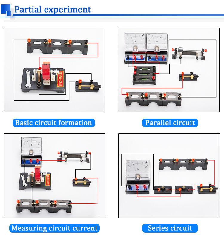 Physics Science Lab Learning Circuit kit Electricity Experiment Set Circuit kit for Kids Junior Senior High School Student