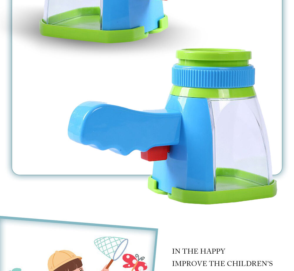 product cheap price outdoor toys insect catching observer 5x bug catcher magnifier insect observation box for kids-2
