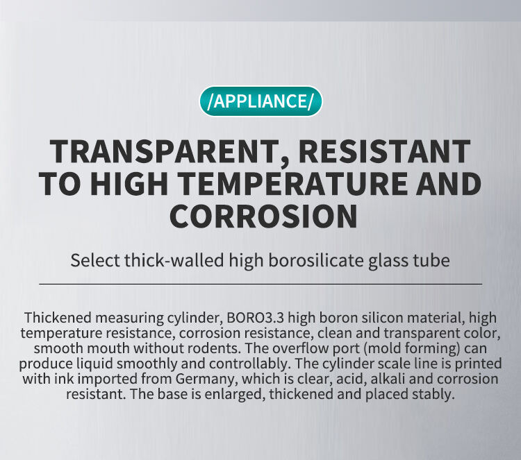 product maihun lab glassware 250ml 500ml 1000ml graduated borosilicate glass measuring cylinder-5