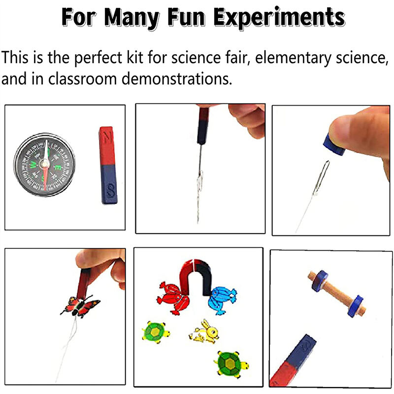 product guaranteed quality physics science magnets kit for education science experiment tools magnet set-8