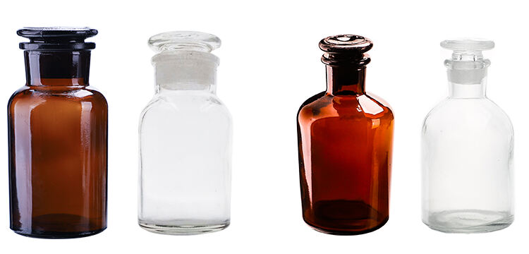 Factory direct sale 60ml borosilicate narrow mouth amber reagent Bottle