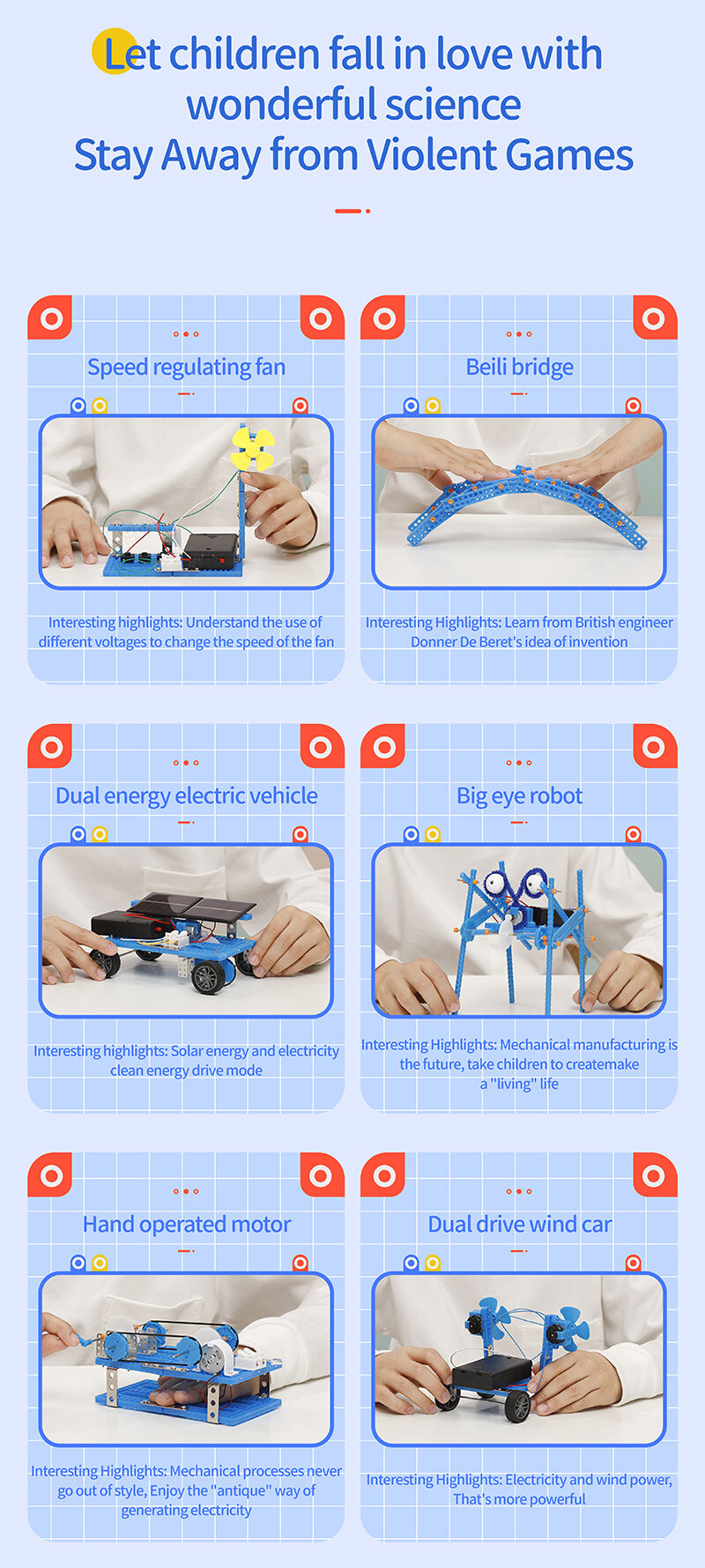 product steam toys educational science toys childrens science experiment educational set-12