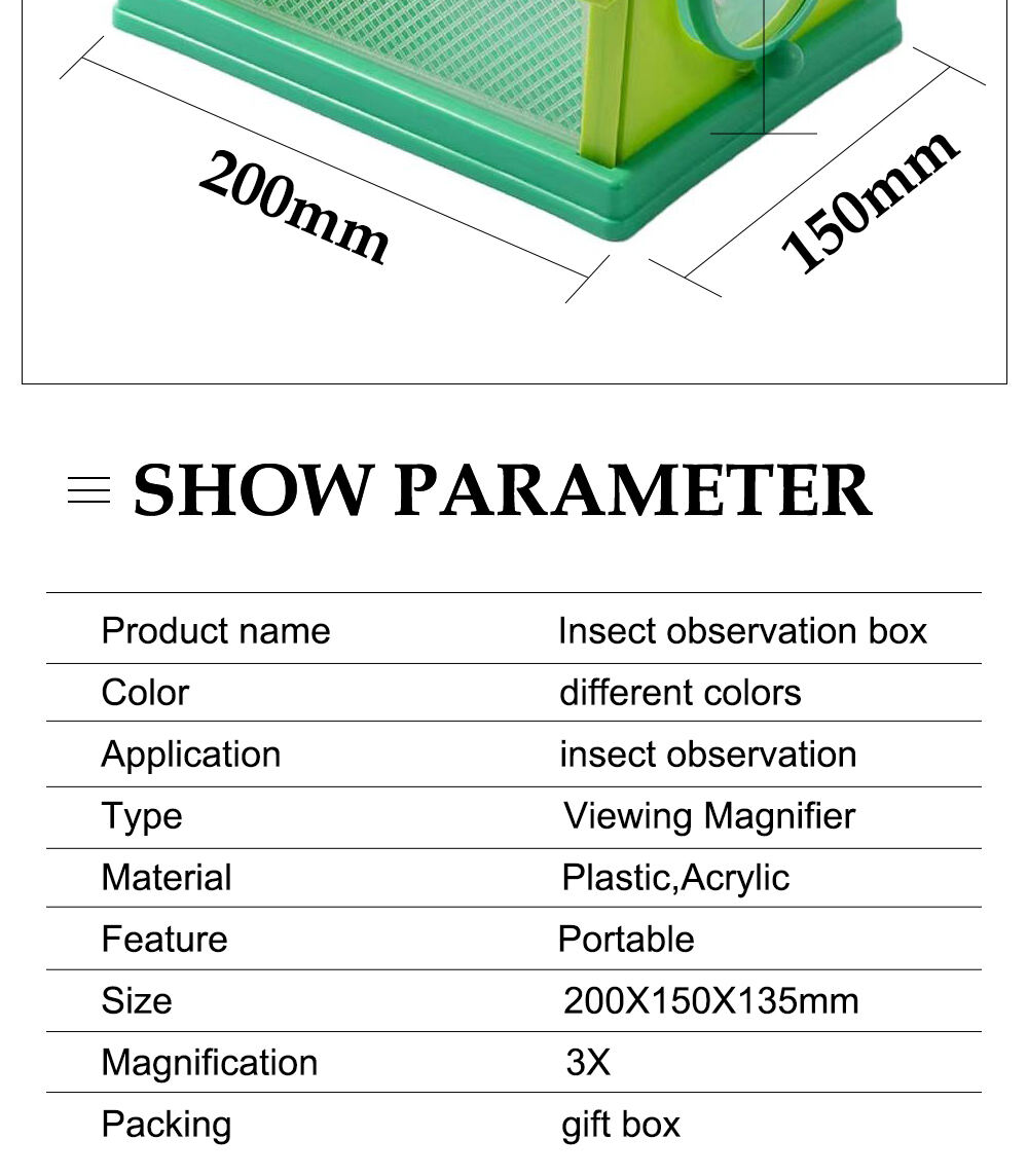 product professional manufacturer insect observation box with trap set transparent collector observation box for kid-5