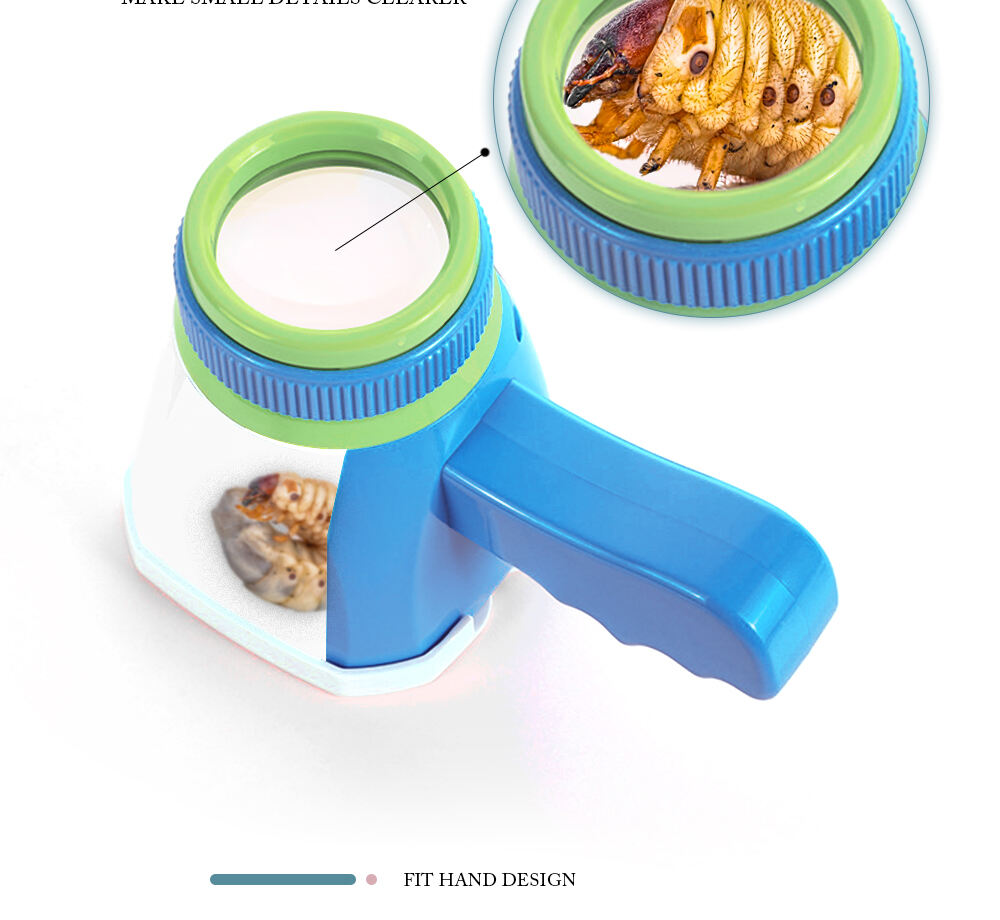 product cheap price outdoor toys insect catching observer 5x bug catcher magnifier insect observation box for kids-4