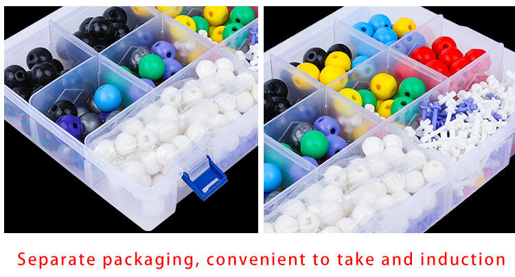 product organic  inorganic chemistry molecular model kit school teacher and student molecules building set with guide  bands shut box-5