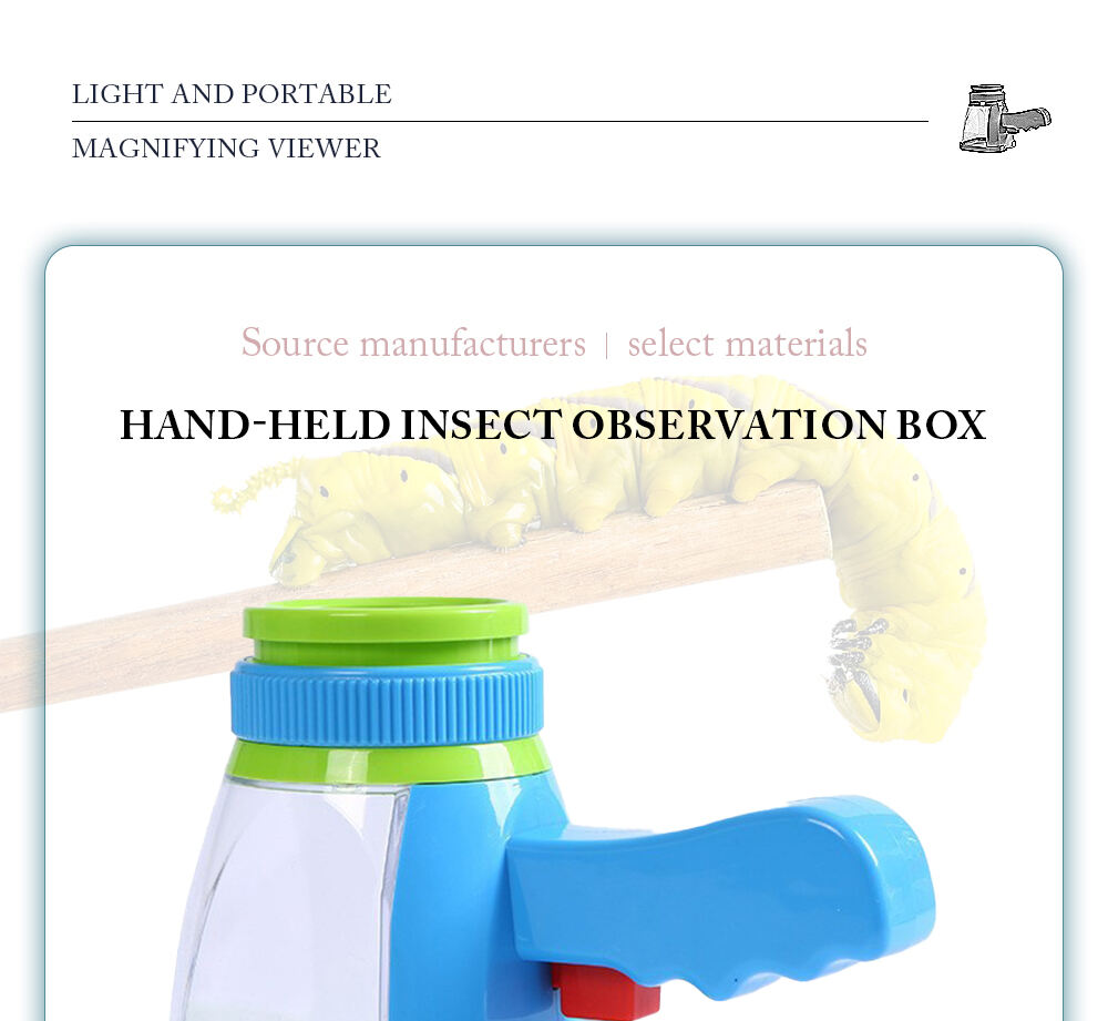 product cheap price outdoor toys insect catching observer 5x bug catcher magnifier insect observation box for kids-1