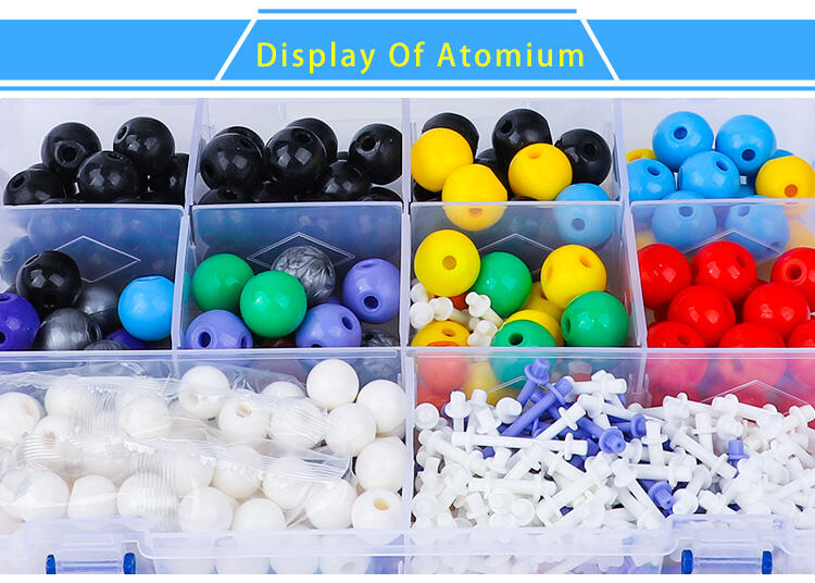 product organic  inorganic chemistry molecular model kit school teacher and student molecules building set with guide  bands shut box-4
