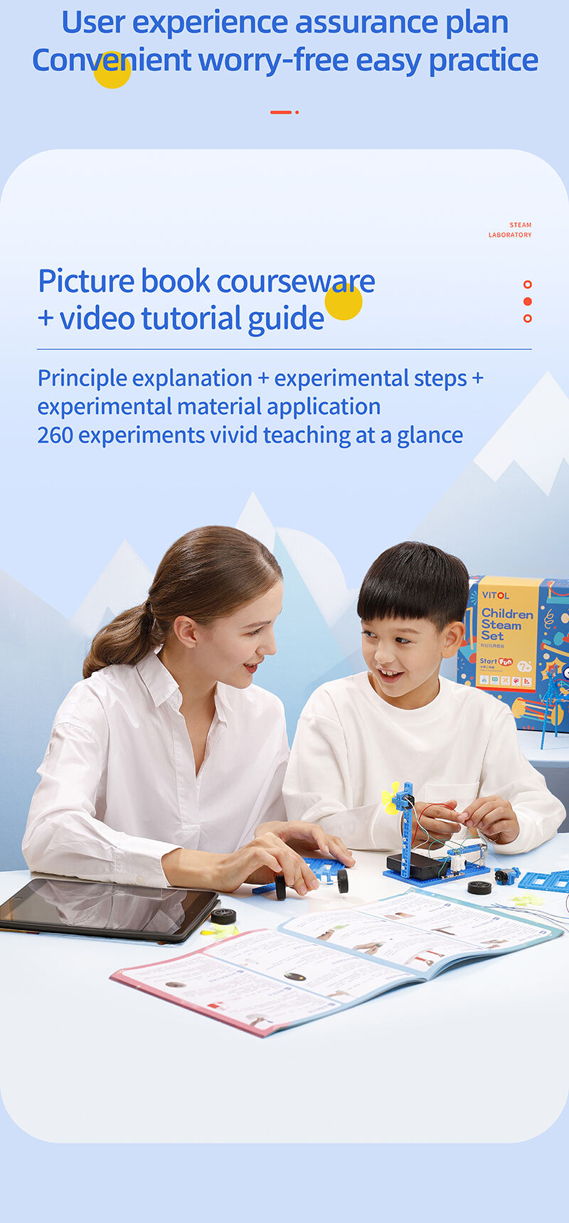 product steam toys educational science toys childrens science experiment educational set-9