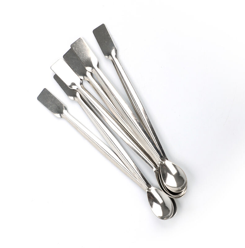 product lab stainless steel square tail spoon double head one spoon one scraper spatula-59