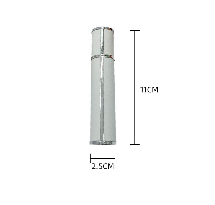 Supplier Mini 5ml 10ml Portable Round Colored Leather Empty Bottom Refillable Perfume Bottle with Twist Atomizer Spray manufacture