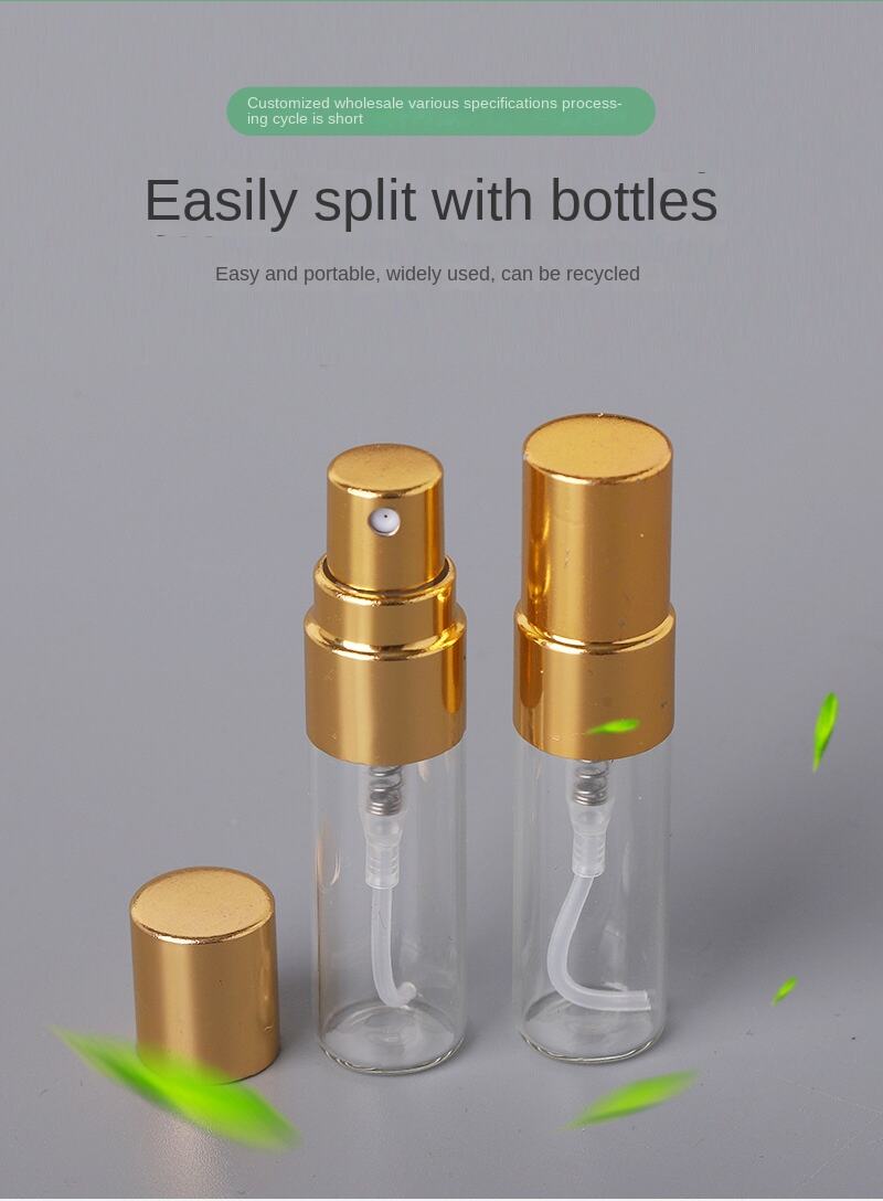 Mini Transparent Cosmetic Perfume Glass Bottle Small Spraying Pot Sub-Packaging Carry-On Water Replenishment Sample Bottling details