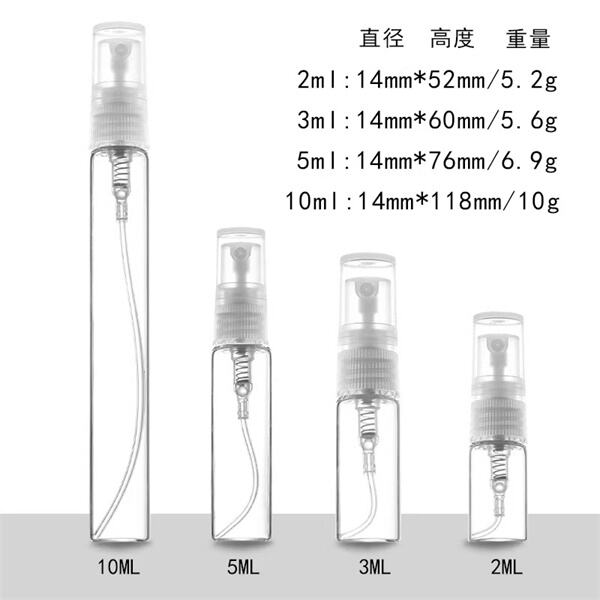 Pilih botol semprot kecil kaca