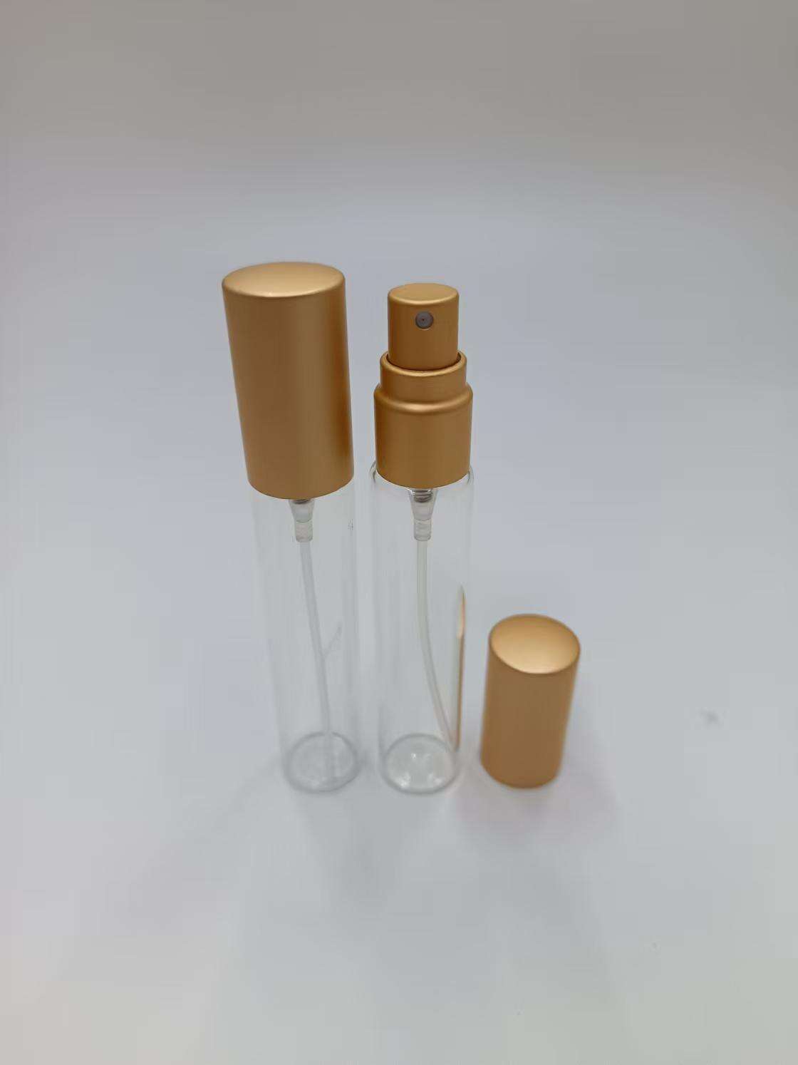 13mm  electroplating  refill travel perfume glass bottle spraryer details