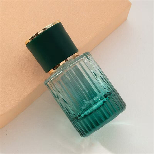El atractivo de las botellas de perfume verdes
