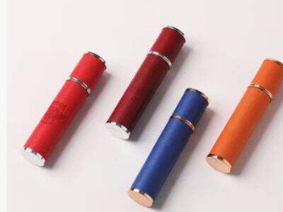 Why laser engraving offers detailed customization for a synthetic leather perfume bottle