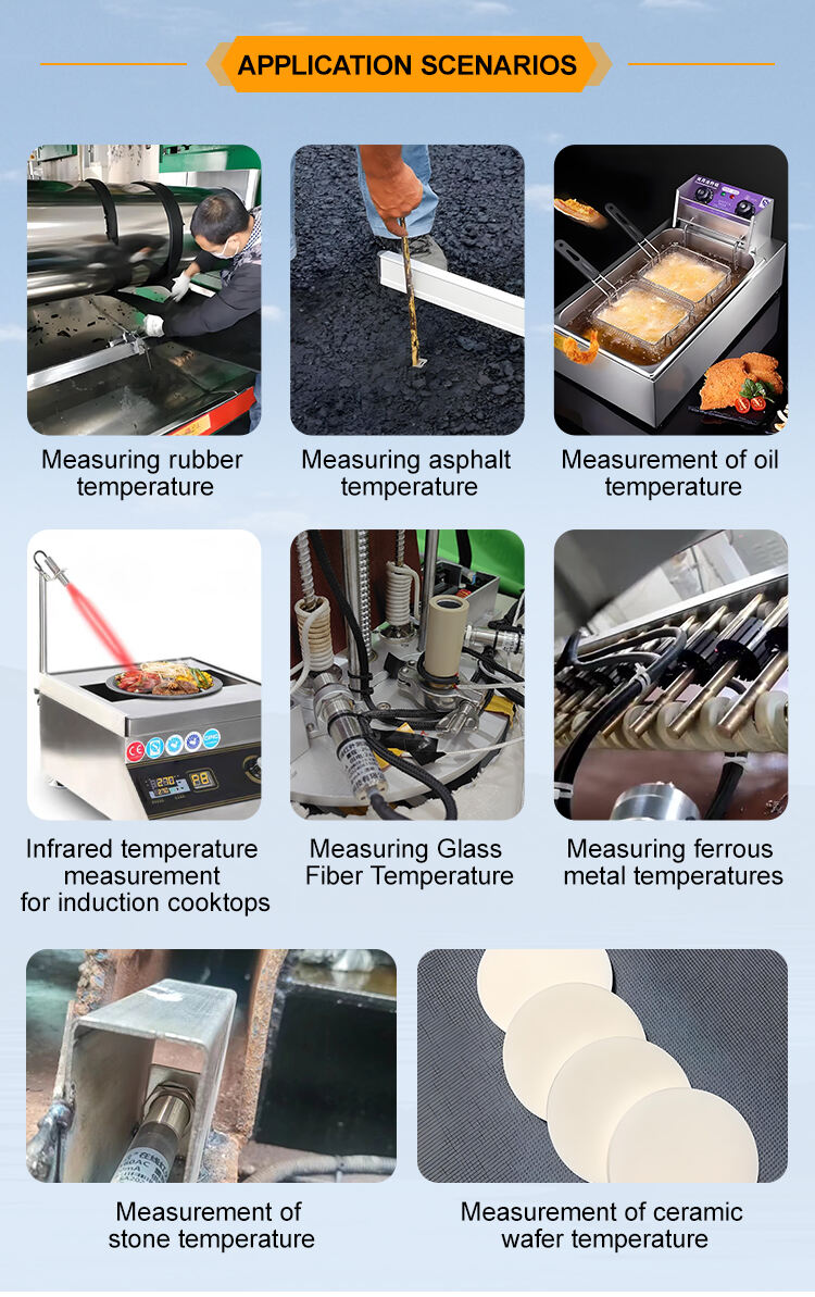 KASINTON JSD20AS 0-200℃ 4-20mA Used In Textile Pharmaceutical Glass Infrared Temperature Sensor Infrared Sensing Head manufacture