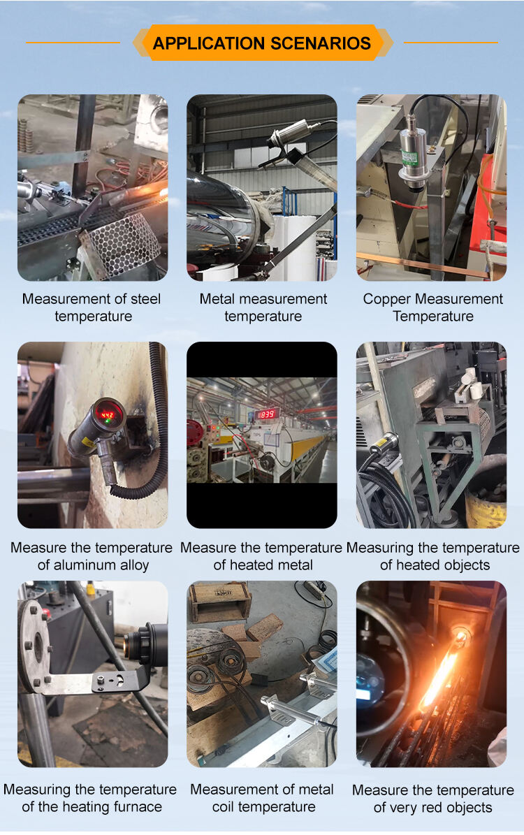 JSD-CL2060AR 200~600℃ Measuring Aluminum Industrial Temperature Sensing Probe Infrared Temperature Sensor factory