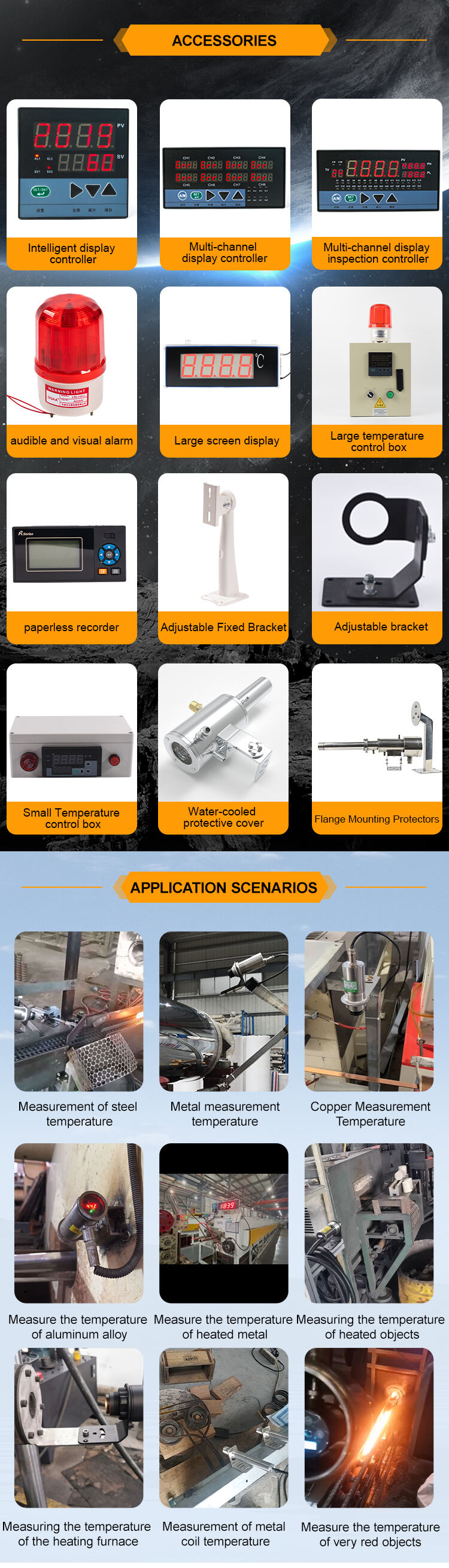 KASINTON JSD-D0460A -40~600℃ 4-20mA IP65 Infrared Temperature Sensor Price manufacture