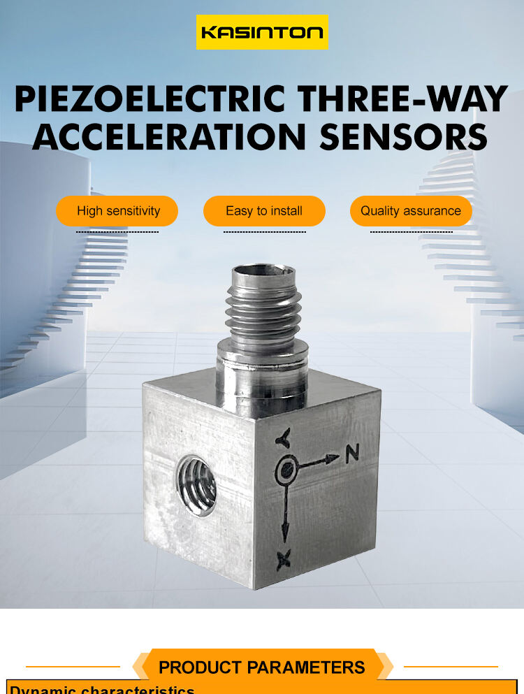 JSDE30005Y14 Piezoelectric Three-Way Acceleration Sensor Icp(Iepe) Has Strong Anti-Interference And High Sensitivity supplier