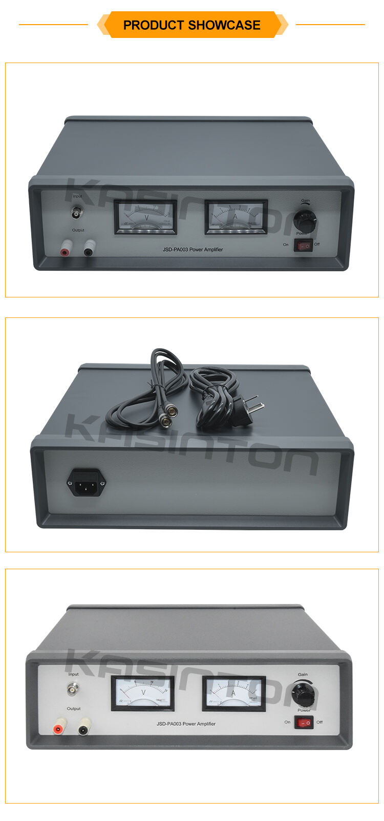 KASINTON JSD-PA003 30W Power amplifier High power amplifier vibration test modulated amplitude exciter details