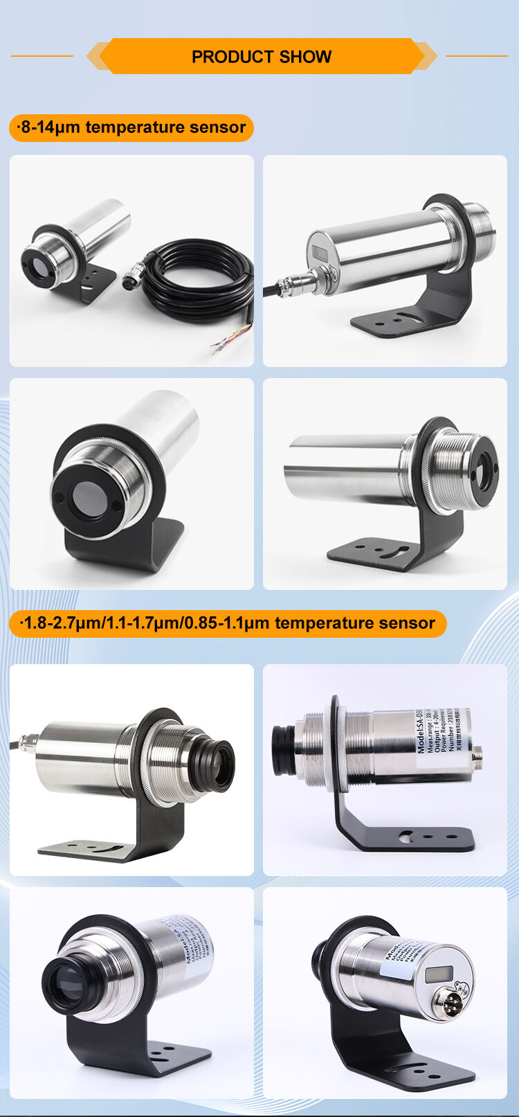 KASINTON JSD-D0460A -40~600℃ 4-20mA IP65 Infrared Temperature Sensor Price details